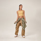 Tiam Crop Bra Top Yellow