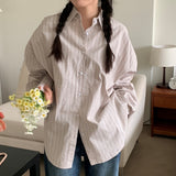 Berui Oversized Fit Boxy Fit Knitted Checkered Shirt Shirt [MANDARINETREE ONLY]