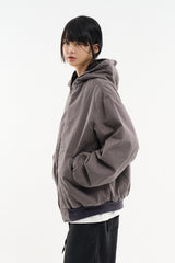 Bluff incision bio hooded zip-up jumper