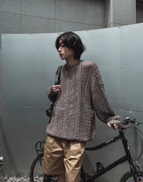 Pascal openwork cable knit