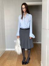 Cotton Basic Sharp Long Sleeve Shirt