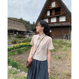 Mushroom check shirt