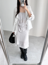 chiffon bandnig tube top (3color)