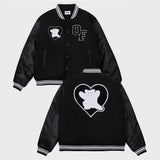 [UNISEX] Bear Heart Varsity Jacket