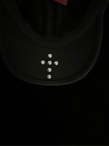 STUDDED CROSS UNISEX BLACK CURVED BRIM EMBROIDERED BASEBALL CAP