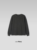 ミューテッドストライプピグメントTシャツ (3color) (No.1004)