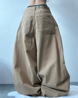 COTTON BASIC BALLOON PANTS❤🤍🤎🖤💚 - 5 COLORS