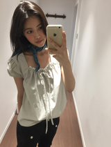 French puff blouse (3color)