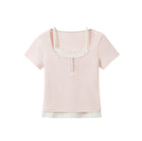 Lily Layered Button Fit Top