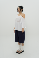  SUNSHINE BABY ASYM TEE _ WHITE