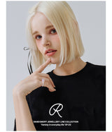 ベルベットチェーンネックレス [white]