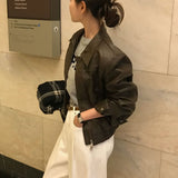 [BELLIDE MADE] Renewal ver, Moose blouson leather jacket