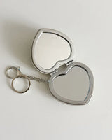 CRYSTAL HEART MIRROR KEYRING (MINT)