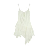 Ruffle Beads Ribbon Slip Dress 231837300