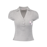 シュガークラブ PKシャツ [GREY DOT]