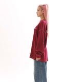 WAFFLE COZY L/S TEE_WINE