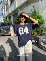 ナンバーネイビールースフィット半袖Tシャツ