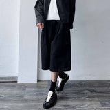 A-Line Silhouette High-Street Twill Shorts