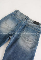 [UNISEX] Vintage washed low wide jeans