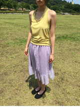 Hayes Bloom Frill Skirt (2color)