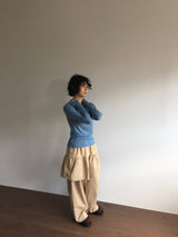 Wavy flare skirt pants (3color)