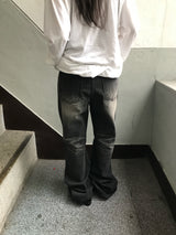 2-Color Signature Flare Denim Pants