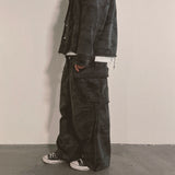 grunge camouflage cargo pants_charcoal