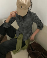 [ORIGINAL] Trick Slim Fit Check Shirt