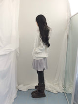 line and pleated dress