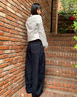 [MADE] Rude Saint-Jean denim stitch balloon-fit wide long pants