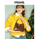 muva. Elegant Compact Handbag, Autumn Winter Commuter Mini Tote, Convertible Cross‑body Casual Travel Purse, New Arrival Nov 25
