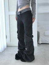 baby cargo fur bootcut pt(2color) 