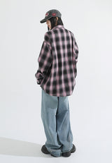 Spray check shirt