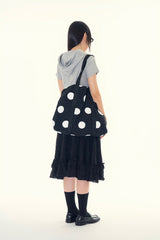 Dot cotton tote bag