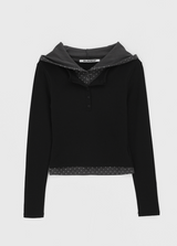 [MADE] Komodo Dot Hooded Long Sleeve T-shirt