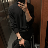 アーバンソリッドレーダータートルネック長袖Tシャツ