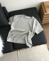 Stitch Crop short Sleeve Knit