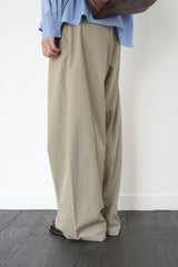 tailored wide slacks