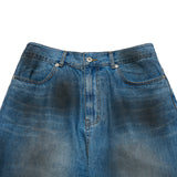 24FW COATING WASHING WIDE DENIM PANTS DARK BLUE 