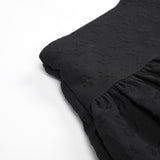 Flower-filled balloon skirt (BLACK)