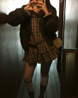 Blush Flare Check Shirt Dress