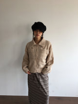 Dean Boucle Collar Cardigan (4 Colors)