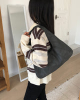 Formu Croissant Seam Leather Hobo Shoulder Bag