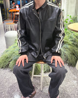 エーゲワンタックセミワイドデニムパンツ