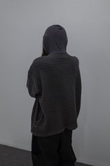 Striped Layer Cardigan Chacoal