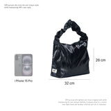Large Bag Satin Black