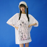 サッドエンジェルエアロクールTシャツ - WHITE