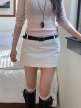 Wendy Low RIse H-Line Mini Skirt