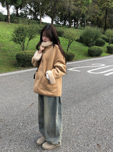 Manda Reversible Suede Fur Mustang