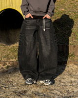 El domingo balloon denim pants